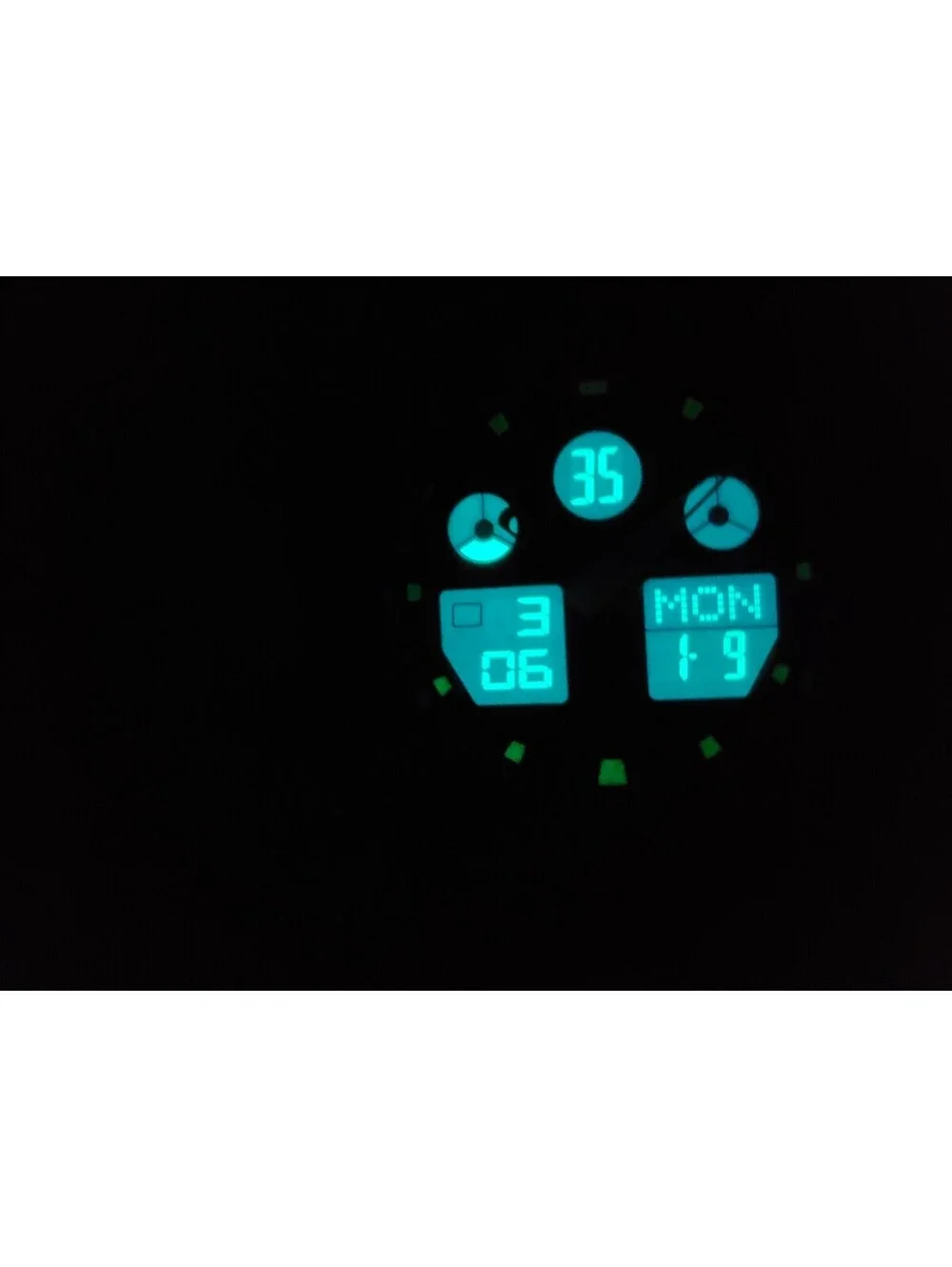 Lapgo PLG-1002AD Watch Mens New Battery Analog Digital 48mm Please Read